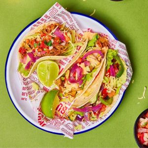 Fresh Barburrito tacos with lime and vibrant toppings