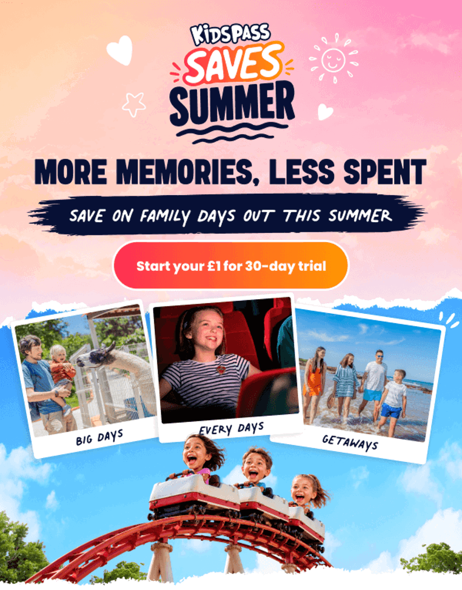 Save <span class="hl-badge"><span class="hl-small">up<br>to</span>[MaxDiscount]%</span> on family days out across the UK